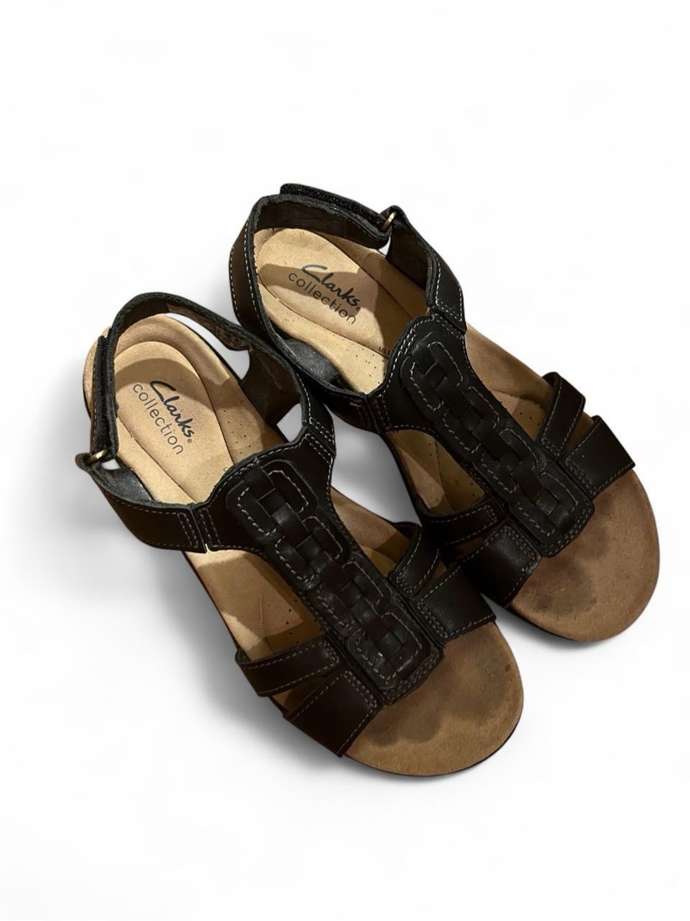 Clark’s Black Leather Comfort Sandals